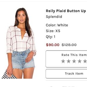 Splendid Reily plaid button up